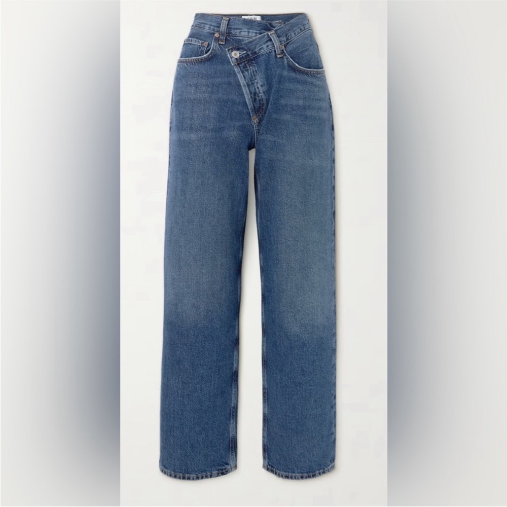 Aritzia Criss Cross Jeans in Medium Wash